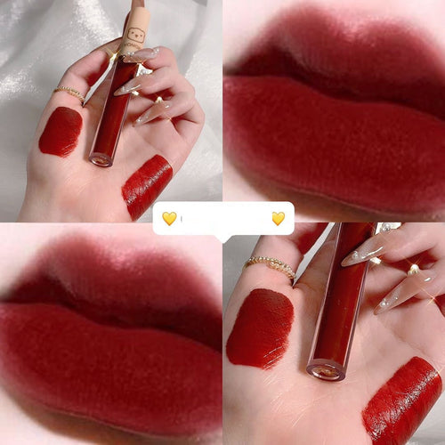 4 Piece Berry Bear Lip Gloss Kit Velvet Matte Non-Stick Cup-Friendly