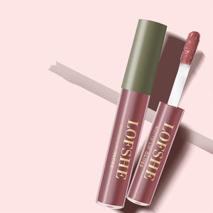 6 Shade Matte Lip Gloss Non-Stick Cup Design Earth Tones