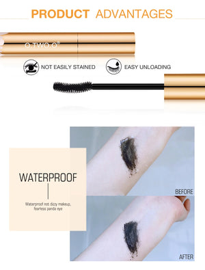 O.TWO.O 3D Mascara Lengthening Black Lash Eyelash Extension Eye Lashes Brush Beauty Makeup Long-wearing Gold Color Mascara