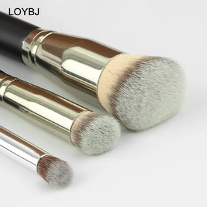 LOYBJ Foundation & Concealer Brush Set – Powder, Blush & Contour