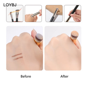 LOYBJ Foundation & Concealer Brush Set – Powder, Blush & Contour
