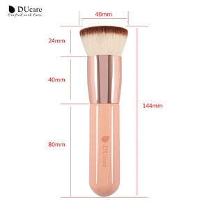 DUcare Foundation Brush Flat Top Kabuki Makeup Brushes Synthetic Hair Liquid Blending Mineral Powder Buffing Stippling Cosmetics