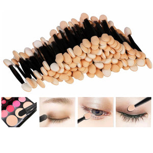 5/30/50/100PCS Eyeshadow Brush Dual Sided Sponge Nylon Sets Make up Eye Shadow Brushes For Cosmetic Applicator Makeup Tools Hot