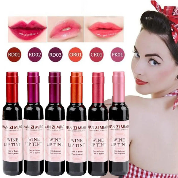 Wine & Baby Pink Matte Liquid Lipstick – Long-Lasting & Waterproof
