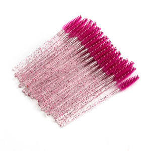 Crystal Mascara Wands – Eyelash & Eyebrow Brush Spoolies (5/50 pcs)