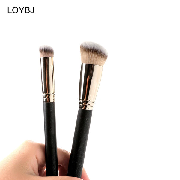 LOYBJ Foundation & Concealer Brush Set – Powder, Blush & Contour