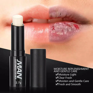 Mens Lip Balm Long Lasting Moisture Hydration Lighten Lip Lines Anti-dry Lip Lipstick Men's Cosmetics Lips Skin Care Products