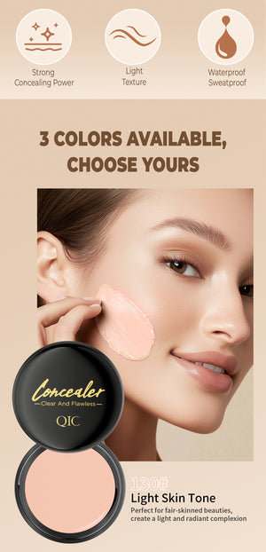 Full Coverage Concealer-waterproof,for Covers Skin Blemishes and Wrinkles and Tattoos,Regulates Skin Tone,Face Concealer Makeup