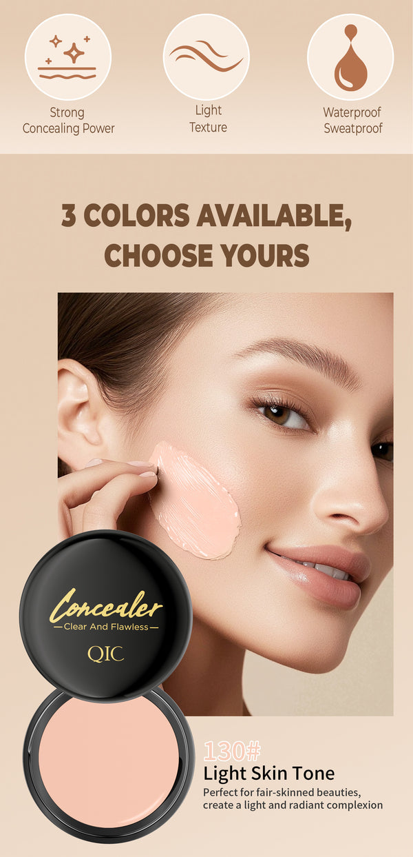 Full Coverage Concealer-waterproof,for Covers Skin Blemishes and Wrinkles and Tattoos,Regulates Skin Tone,Face Concealer Makeup
