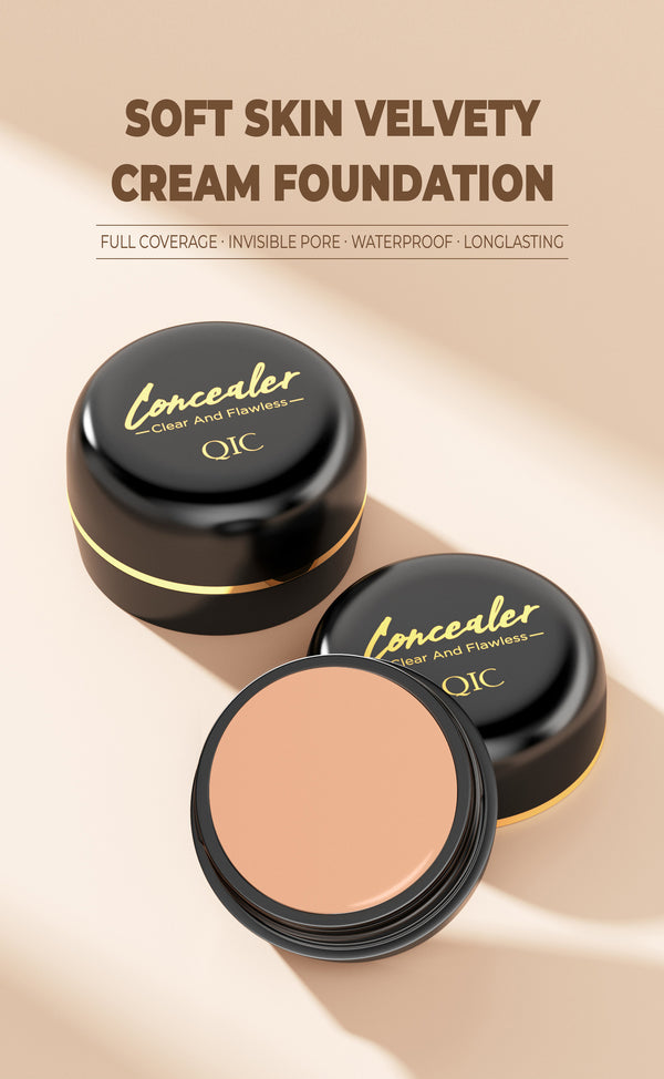 Full Coverage Concealer-waterproof,for Covers Skin Blemishes and Wrinkles and Tattoos,Regulates Skin Tone,Face Concealer Makeup