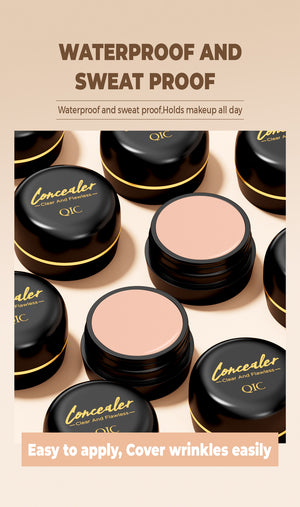Full Coverage Concealer-waterproof,for Covers Skin Blemishes and Wrinkles and Tattoos,Regulates Skin Tone,Face Concealer Makeup