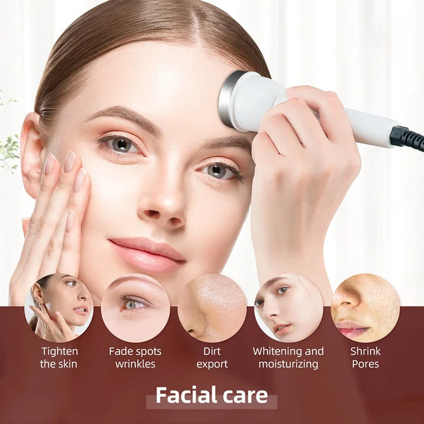 Professional Ultrasound Facial & Eye Beauty Machine: High-Frequency Anti-Aging SPA Device