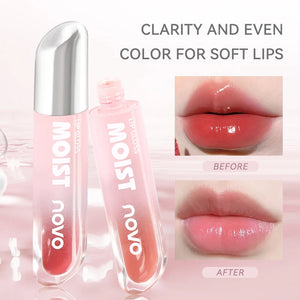 Long-lasting color lipstick, jelly texture lipstick, moisturizing, glossy lip balm, non-greasy, non-fading multi-color lipstick