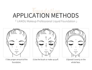 LAIKOU Liquid Foundation – Moisturizing & Long-Lasting