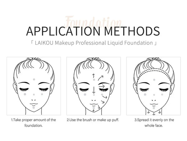 LAIKOU Liquid Foundation – Moisturizing & Long-Lasting