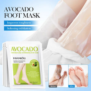 Avocado Foot Exfoliating Mask – Moisturizing Dead Skin Remover (1/3/5 Pairs)
