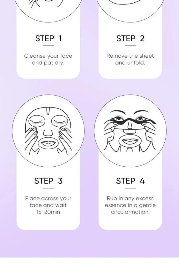 Collagen Anti Wrinkle Facial Mask Anti Aging Fade Fine Lines Firm Skin Moisturizing Brightening Smooth SkinCare Korean Cosmetics
