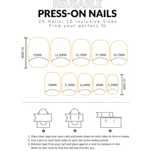 24PCS Halloween Mummy Design Fake Nails Short Square Fake Nails Cute Pressing Nails Full Coverage Halloween Nails