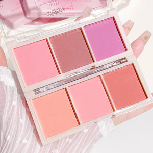 HISYI Three-Color Natural Blush – Matte & Long-Lasting