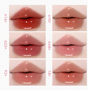 Long-lasting color lipstick, jelly texture lipstick, moisturizing, glossy lip balm, non-greasy, non-fading multi-color lipstick