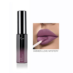 Pudaier Semi Matte Liquid Lipstick Lips Makeup Half Moisturizing Lip Gloss Makeup Cosmetics Moisturizer Lipgloss Make up Batom