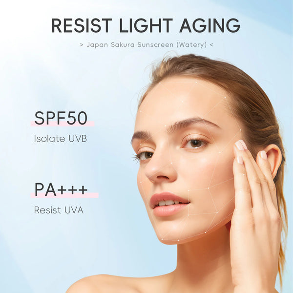 Laikou Sakura Moisturizer Sunscreen Cream Protector Facial Sun Block Spf50 Gel Isolation Lotion  Face Suncream