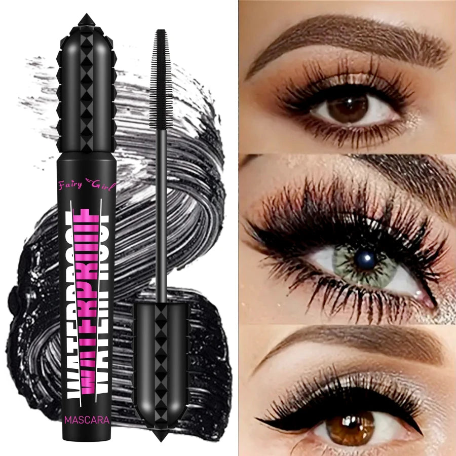 Black Waterproof 4D Mascara – Lengthening & Volumizing