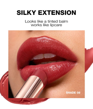 Hydrating Satin Lipstick Long Lasting Moisturizing Nourishing Non Oily Plump Lips Gloss Smooth Formula Glowing Finish