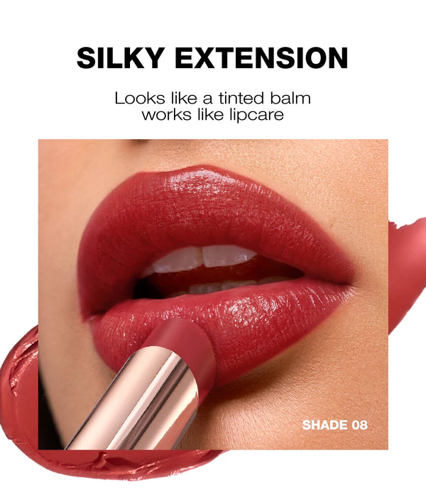Hydrating Satin Lipstick Long Lasting Moisturizing Nourishing Non Oily Plump Lips Gloss Smooth Formula Glowing Finish