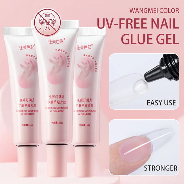 PERFECT COLOR,15ml,nail glue,nail stuff,press on nails,nail art,Quick Drying, Semi Solid, Long Lasting, No UV Light Needed
