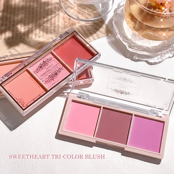 HISYI Three-Color Natural Blush – Matte & Long-Lasting