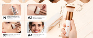 DUcare Foundation Brush Flat Top Kabuki Makeup Brushes Synthetic Hair Liquid Blending Mineral Powder Buffing Stippling Cosmetics