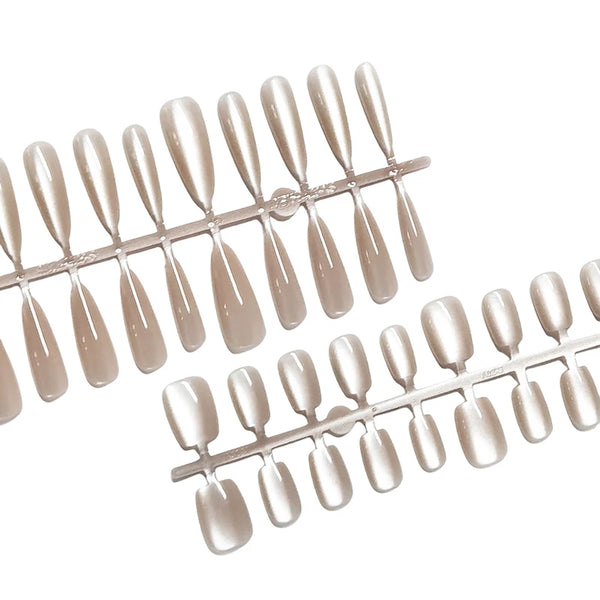 30pcs Short Ballet Fake Nails Press On Fake Nails Tips Without Glue Nail Design Decoration False Nails Manicure