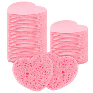 10Pcs Compressed Cellulose Face Sponges – Cleansing & Exfoliating Tools