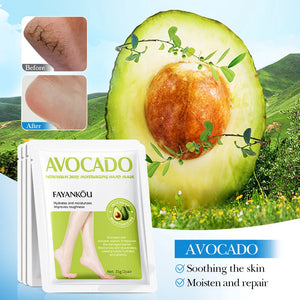 Avocado Foot Exfoliating Mask – Moisturizing Dead Skin Remover (1/3/5 Pairs)