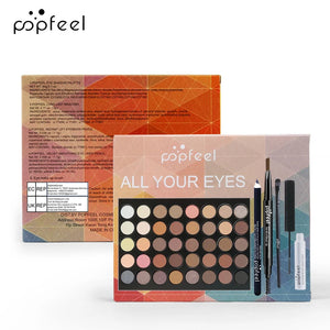 POPFEEL Eye Makeup Set – Eyeshadow, Eyeliner, Mascara & Eyebrow Kit