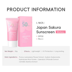 Laikou SPF50 Sakura Facial Sunscreen Cream