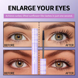 5D Waterproof Mascara Lengthening Eyelashes Long Lasting Sweatproof Mascara Black Silk Fibre Make Up Beauty Korean Cosmetics New