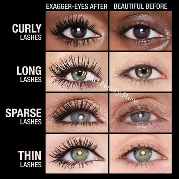 5D Waterproof Mascara Lengthening Eyelashes Long Lasting Sweatproof Mascara Black Silk Fibre Make Up Beauty Korean Cosmetics New