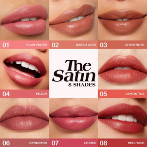 Hydrating Satin Lipstick Long Lasting Moisturizing Nourishing Non Oily Plump Lips Gloss Smooth Formula Glowing Finish