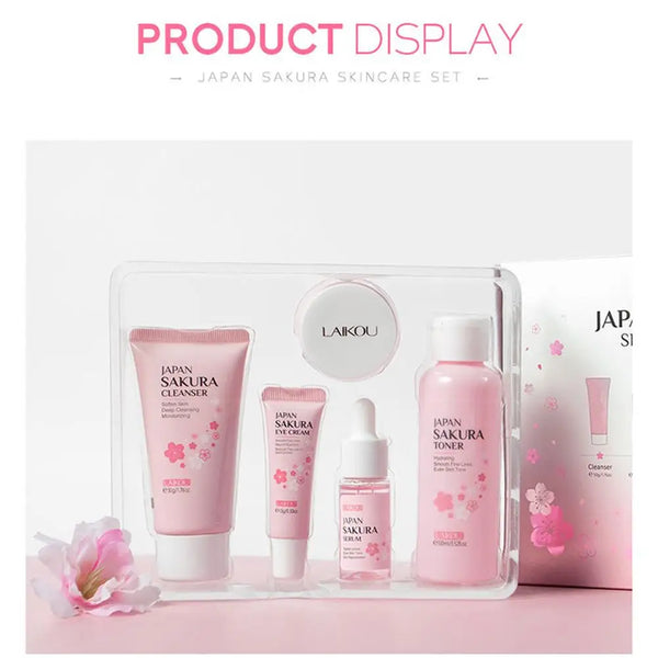Sakura Skincare Set – Face Cream, Serum, Toner & More