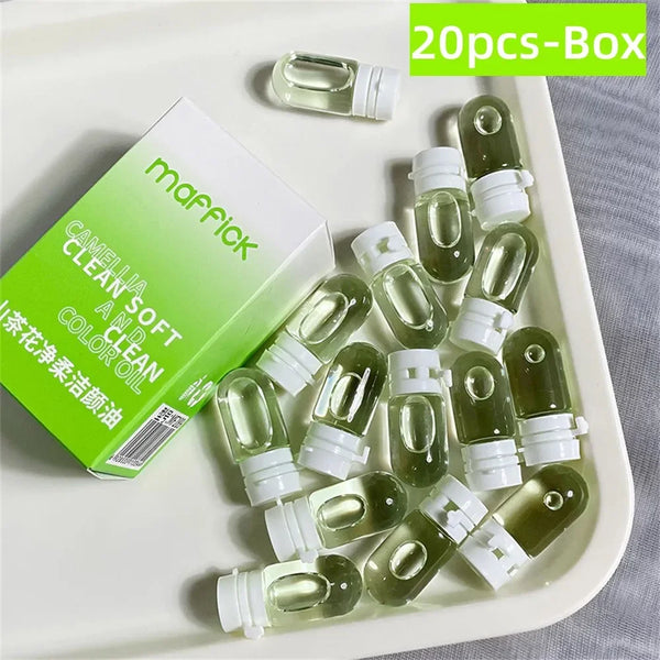 10/30pcs Cleansing Oil Camellia Secondary Facial Cleanser Deep Gentle Cleansing Travel Portable Single Makeup Remover Oil
