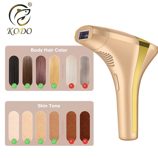 KODO 2026: 4-in-1 Ice Cooling Permanent IPL Laser Hair Remover
