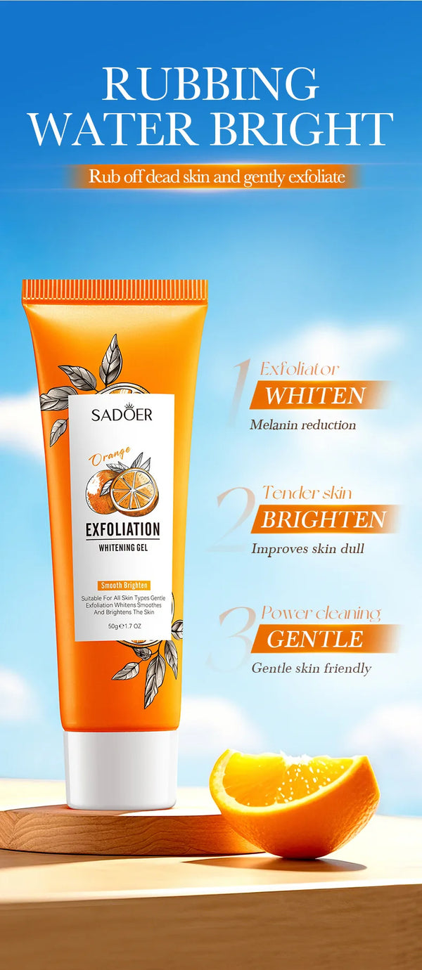 Orange Exfoliating Peeling Gel – Face Scrub & Blackhead Remover