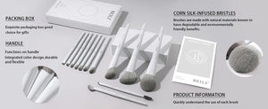 BEILI 12/15-Piece Professional Makeup Brush Set – Vegan & Premium