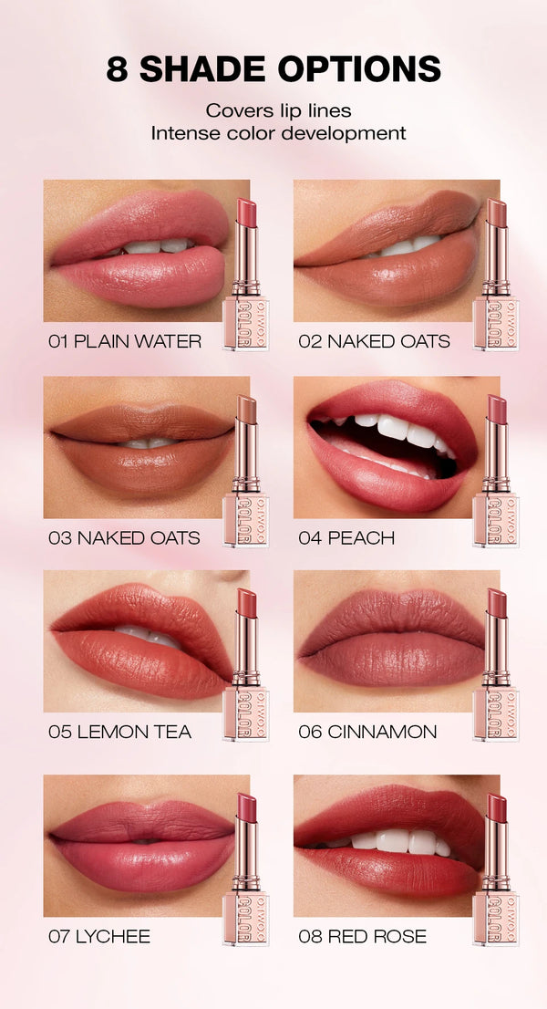 Hydrating Satin Lipstick Long Lasting Moisturizing Nourishing Non Oily Plump Lips Gloss Smooth Formula Glowing Finish