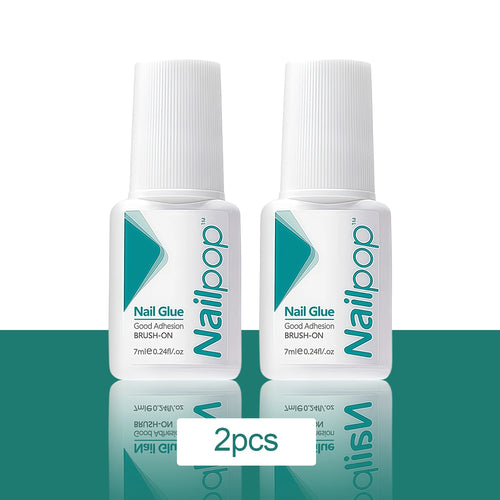 Nailpop Nail Glue 2/5PCS Strong Adhesive Fast Drying Long Lasting Transparent Acrylic Glue for Artificial Nails Nail Art Tools