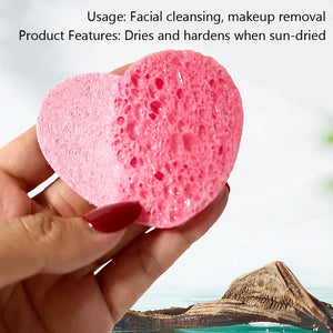 10Pcs Compressed Cellulose Face Sponges – Cleansing & Exfoliating Tools