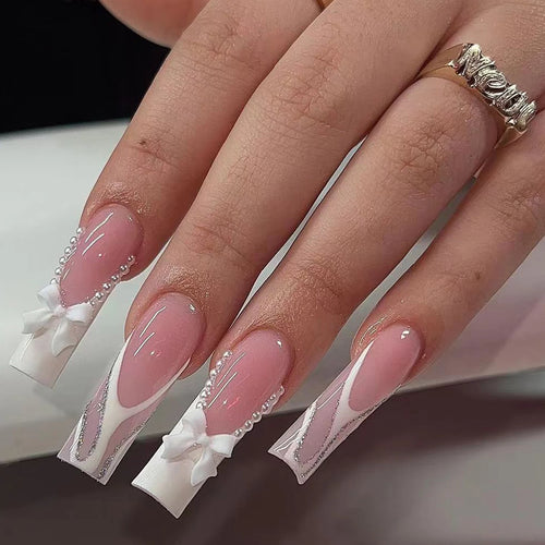 24pcs Coffin Shaped Fake Nails +1 Nail File +1 Jelly 24pcs Coffin Shaped Fake Nails +1 Nail File +1 Jelly