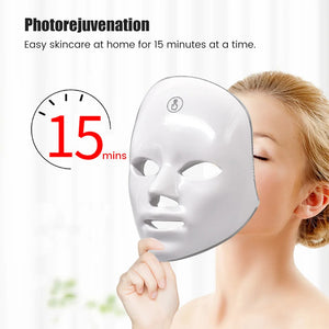 Rechargeable 7-Color LED Facial Mask – Skin Rejuvenation & Lifting